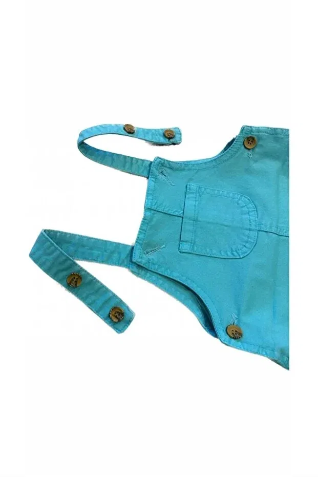 Детское платье для девочек на тонких бретелях Minny Max, Turquoise — фото 3