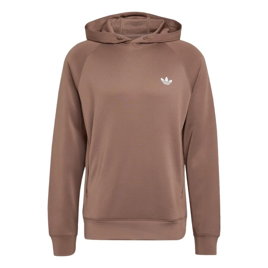 Толстовка ADIDAS ORIGINALS 'Trefoil Essentials' коричневого цвета