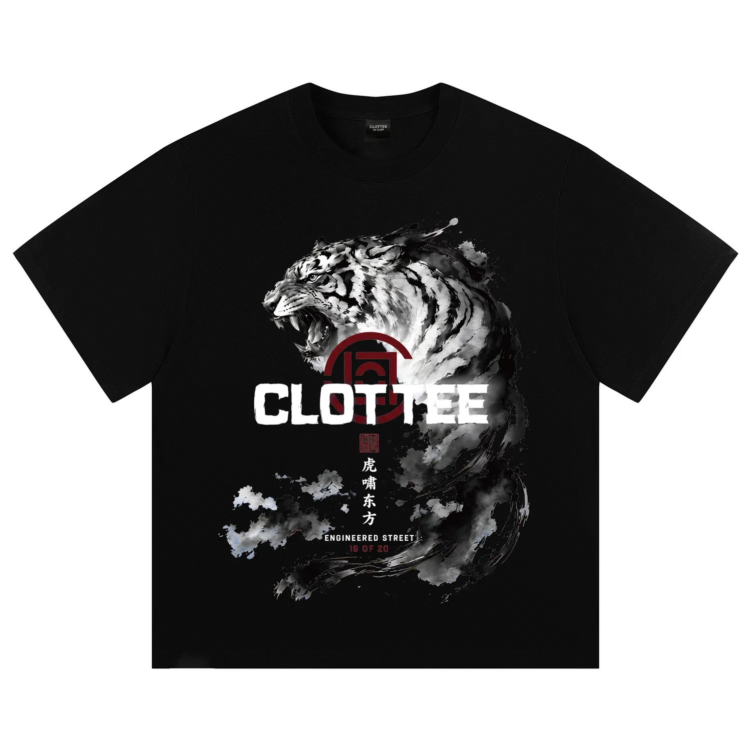 Детская футболка с круглым вырезом из плотного хлопка CLOT, White (Heavyweight 320G 100% Cotton) — фото 3