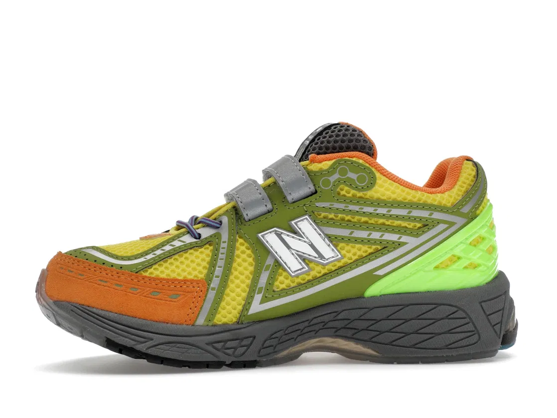 Детские кроссовки Lifestyle New Balance 1906R Action Bronson Scorpius (PS), Yellow/Orange — фото 3