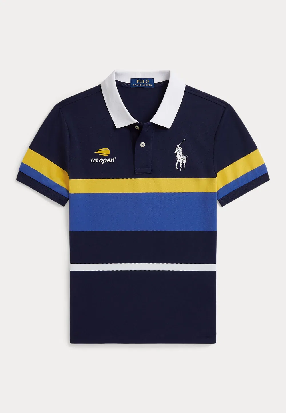Футболка-Поло Us Open Ball Crew, размер 7-14 лет Polo Ralph Lauren, Refined Navy Multi