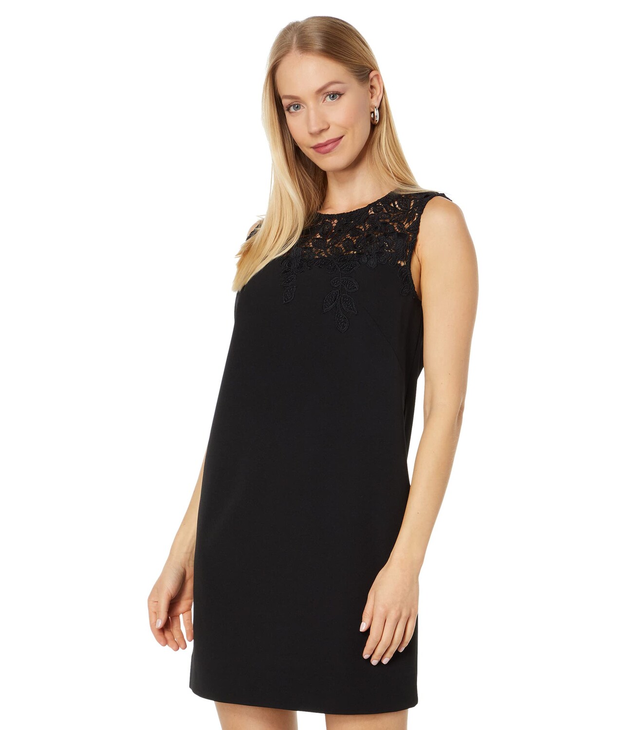 

Платье Kate Spade New York, Ribbon Lace Applique Crepe Dress
