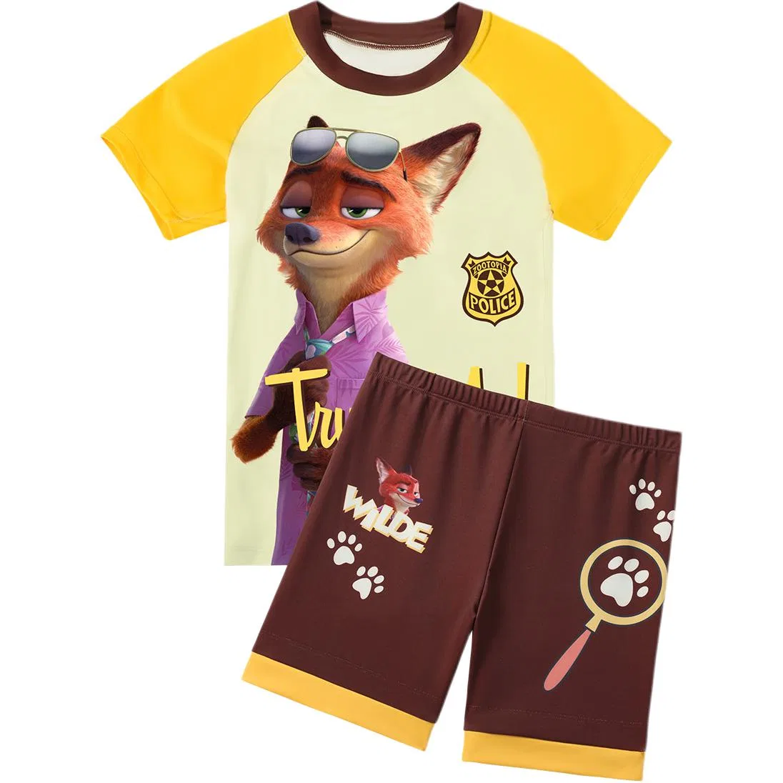 Детский комплект для плавания с принтом Yellow Brown Nick Disney