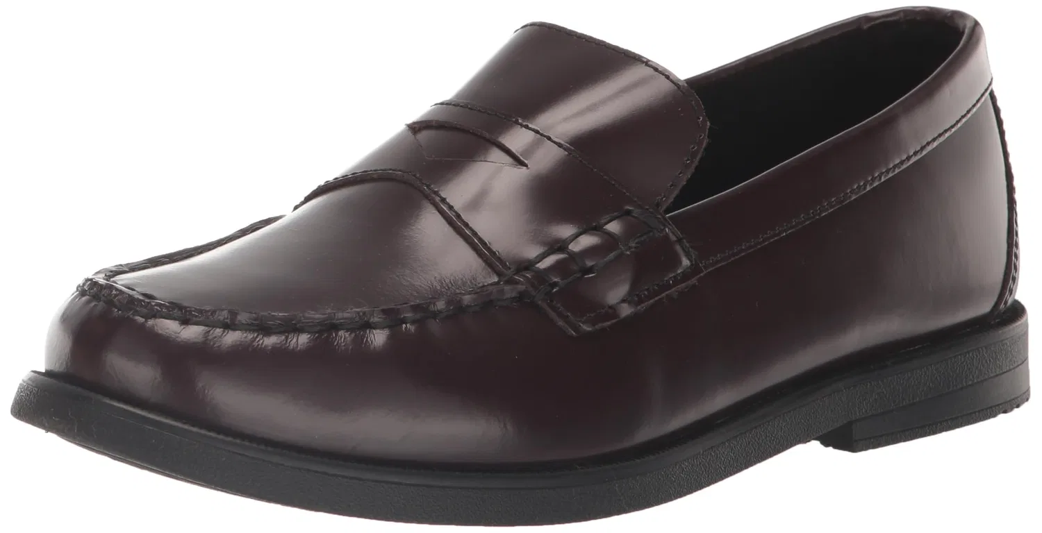 Детские мокасины для мальчиков кожаные Croquet Penny Florsheim, Черный
