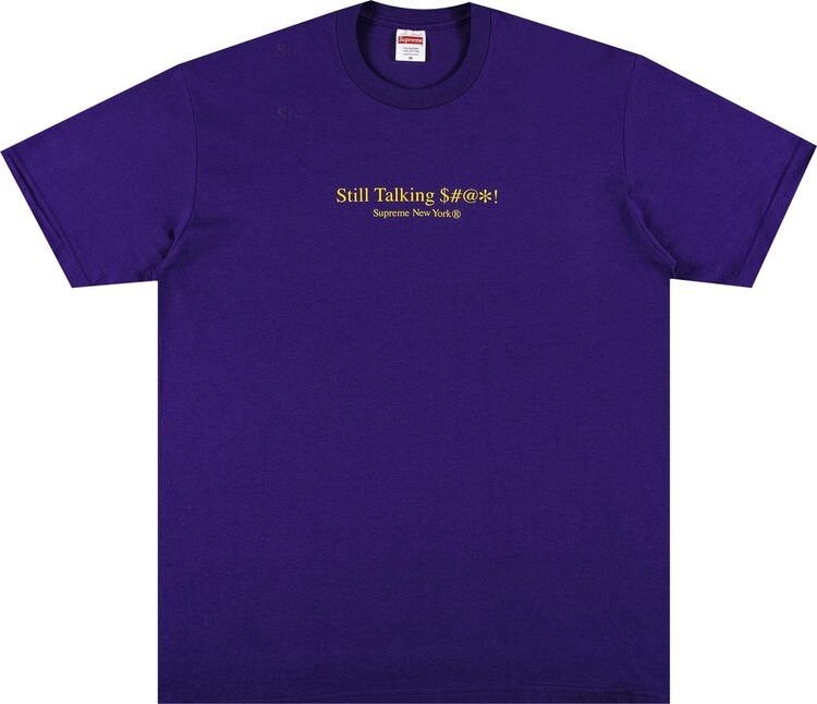 

Футболка Supreme Still Talking Tee 'Purple', фиолетовый