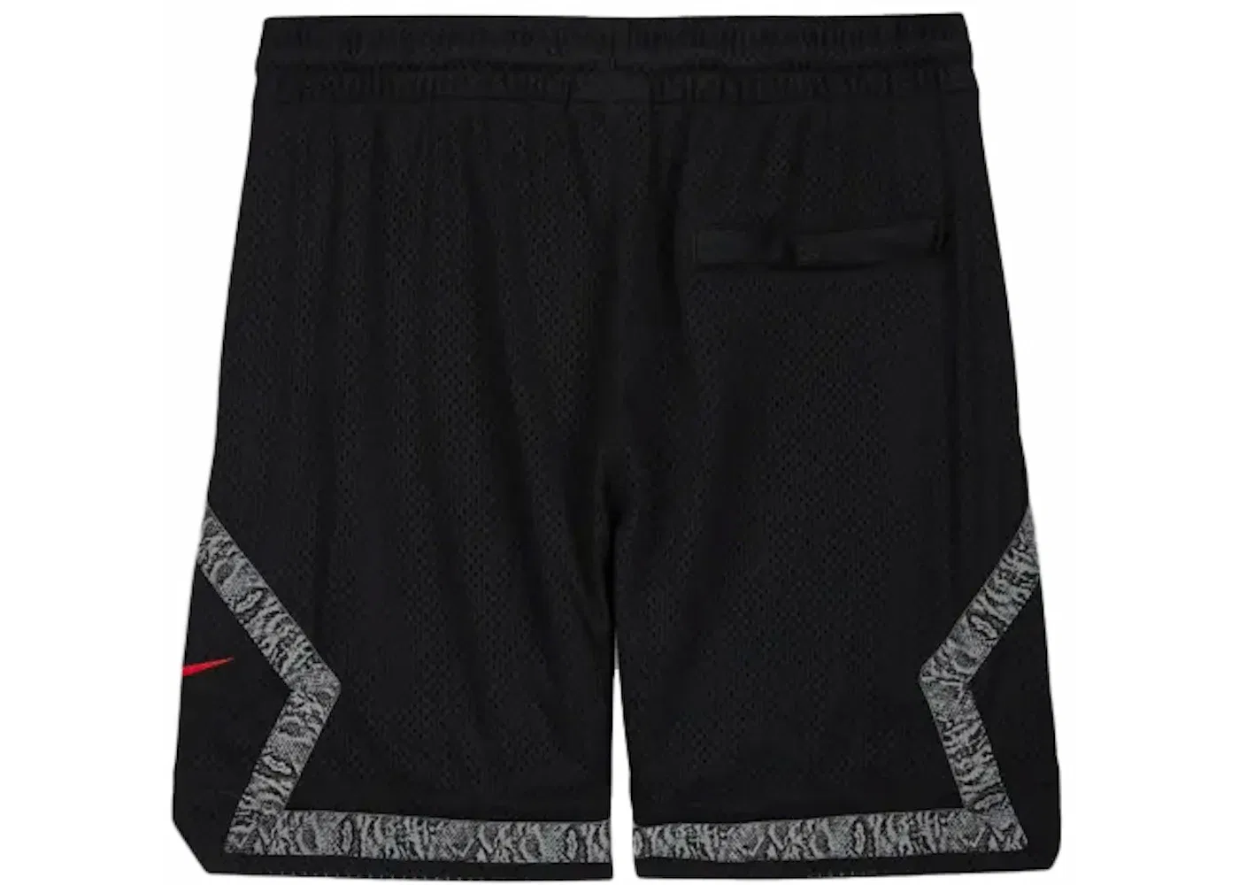 Мужские шорты с принтом Jordan x Awake NY Diamond Shorts, Black — фото 2