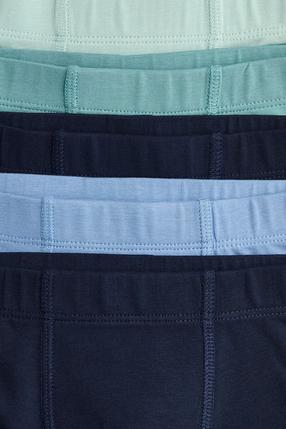 10 хлопковых трусов H&M, Marineblau/Türkis — фото 3