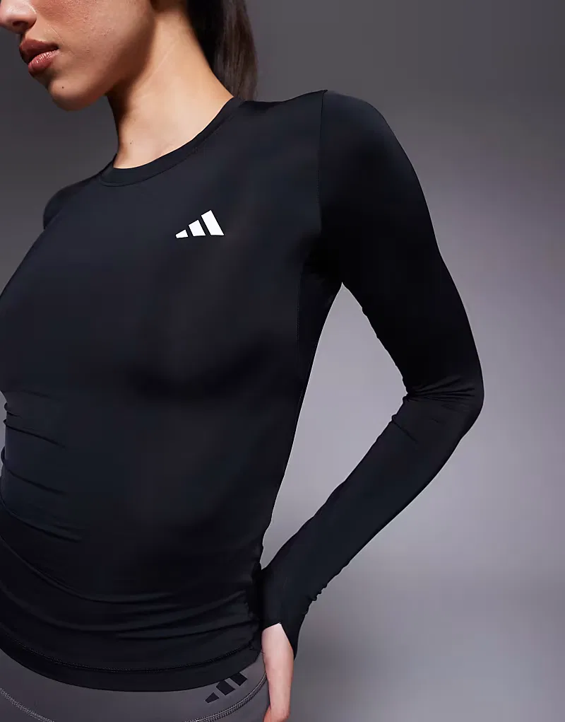 Лонгслив Power Essentials Adidas Training, черный — фото 2
