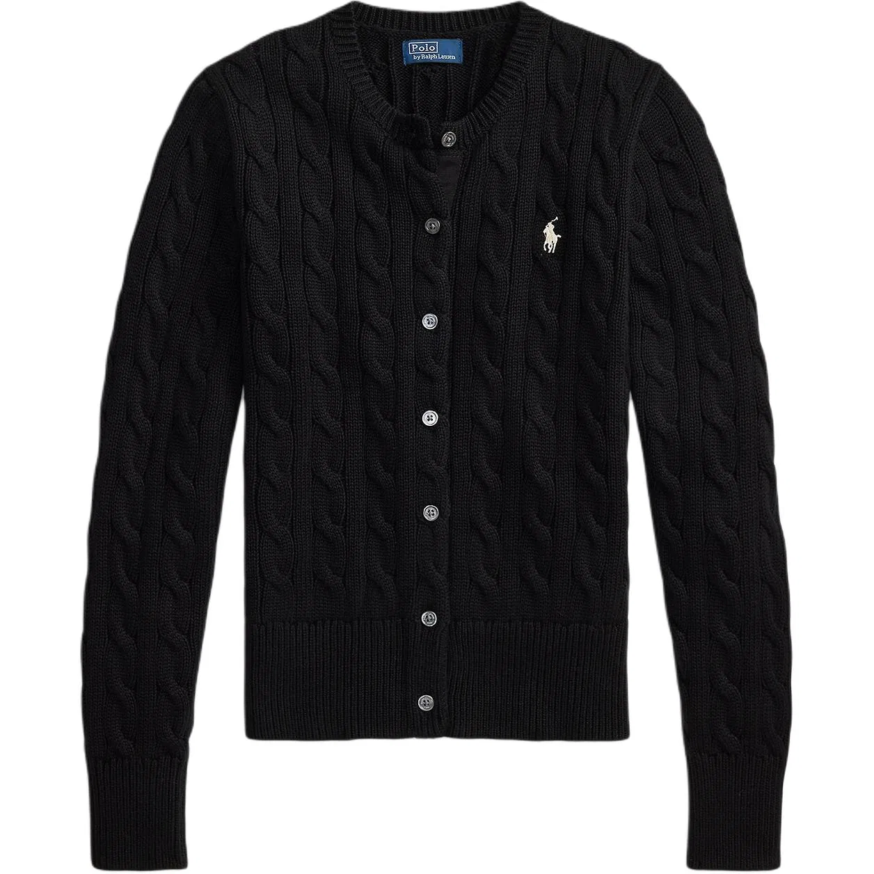 Вязаный кардиган с косами Polo Ralph Lauren, Polo Black