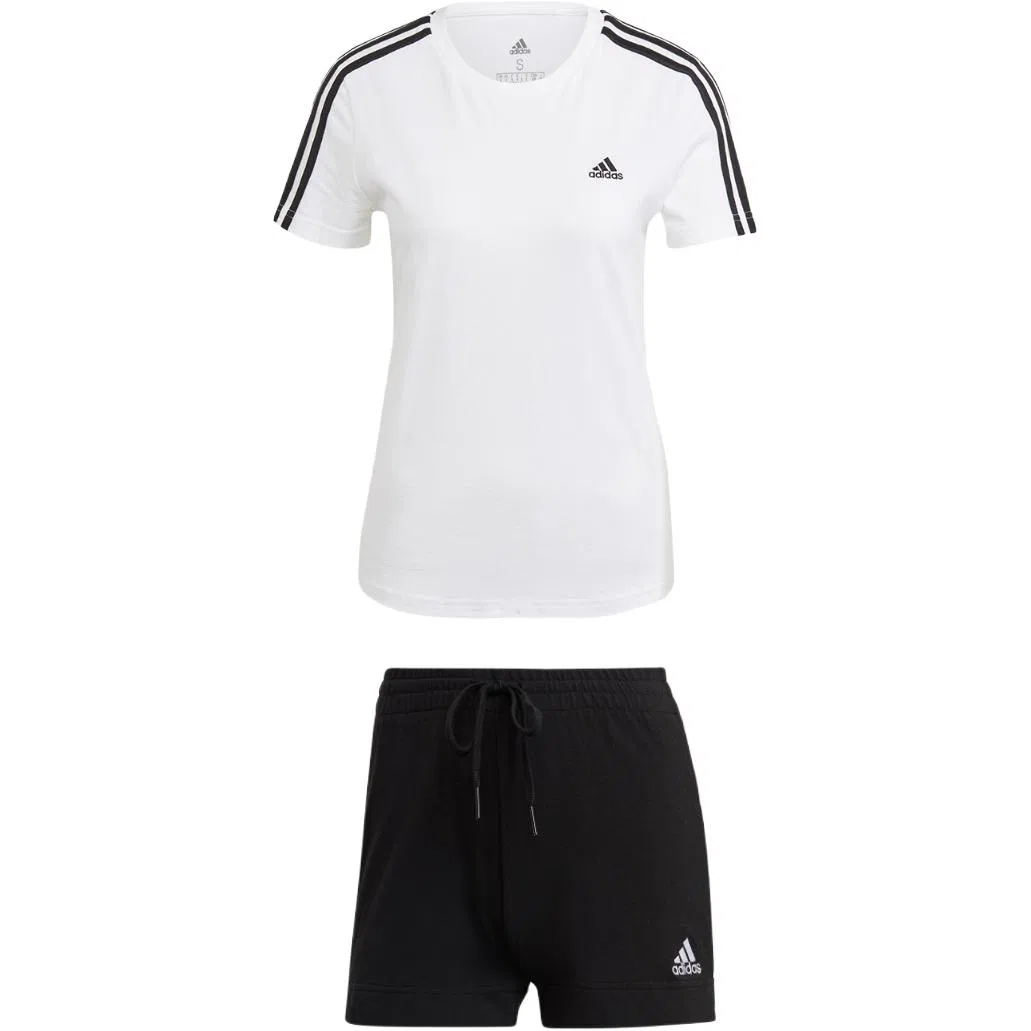 Костюм Casual White Top+Black Bottom, Adidas