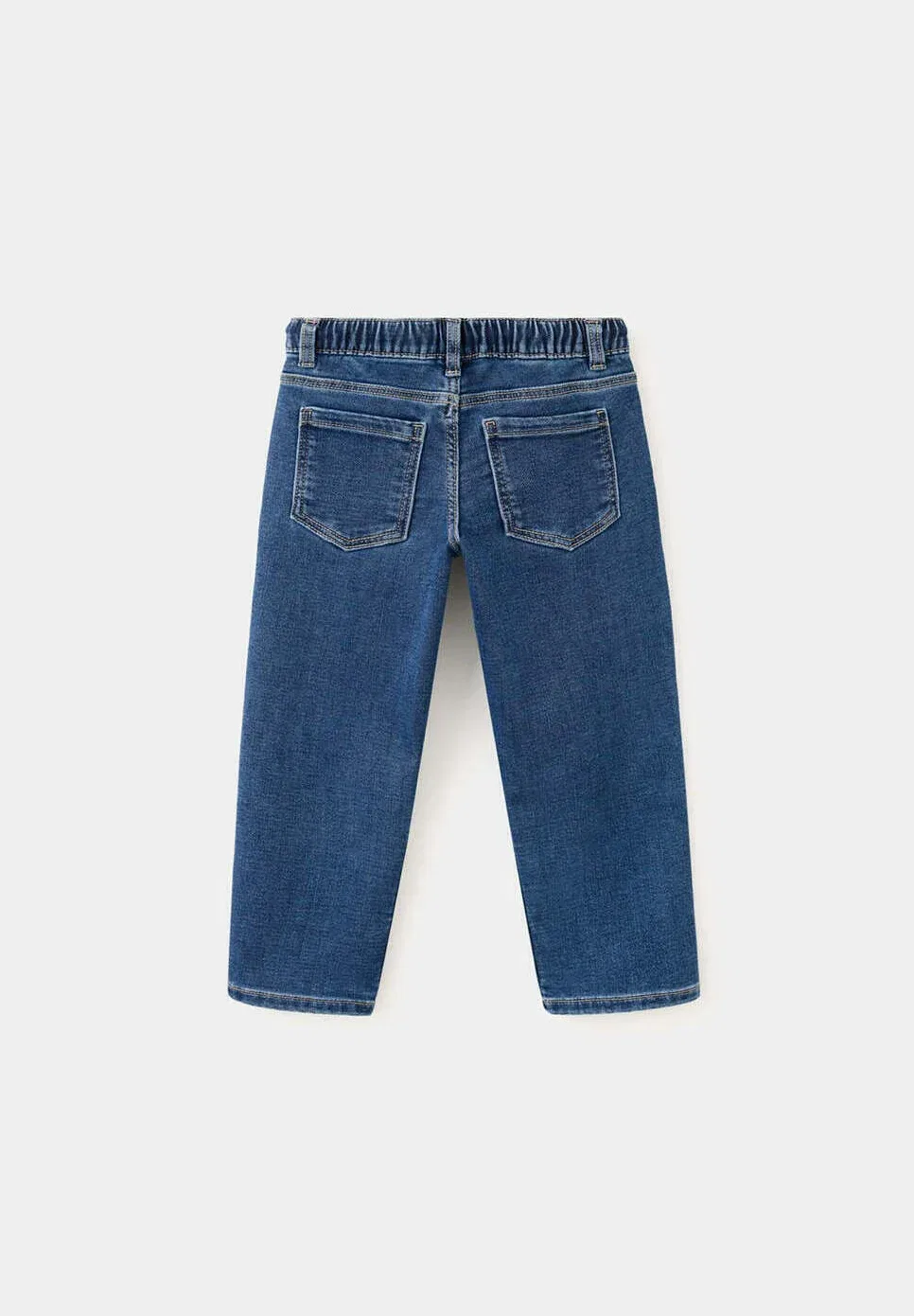 Детские джинсы свободного кроя Mango Kids, Dark Blue — фото 2
