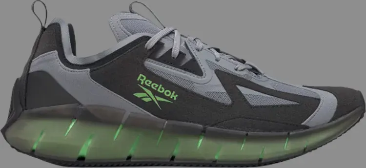 

Кроссовки zig kinetica concept type 2 'cold grey solar green' Reebok, серый