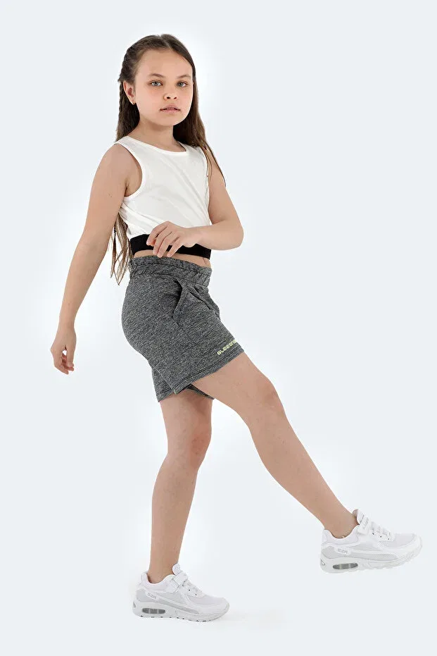 Детские шорты для девочек однотонные Slazenger, K.Gray — фото 4