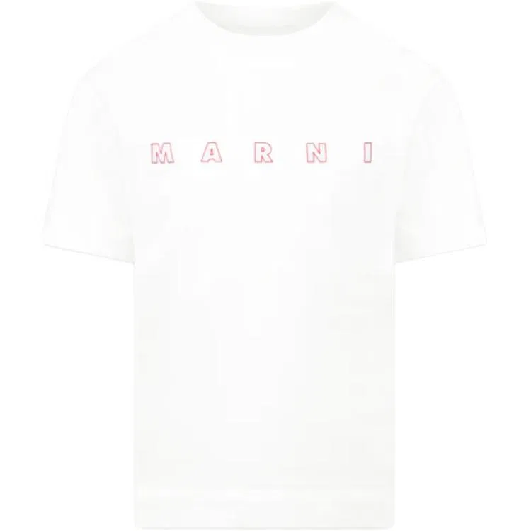 Детская футболка хлопковая MARNI, White