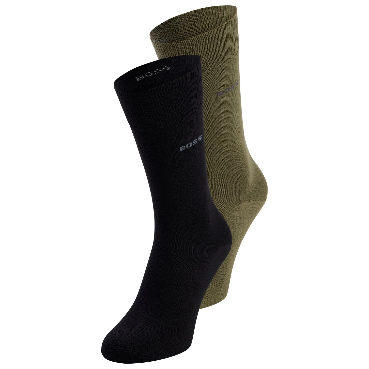 Мужские носки из микса хлопка с эластаном BOSS, Medium Green