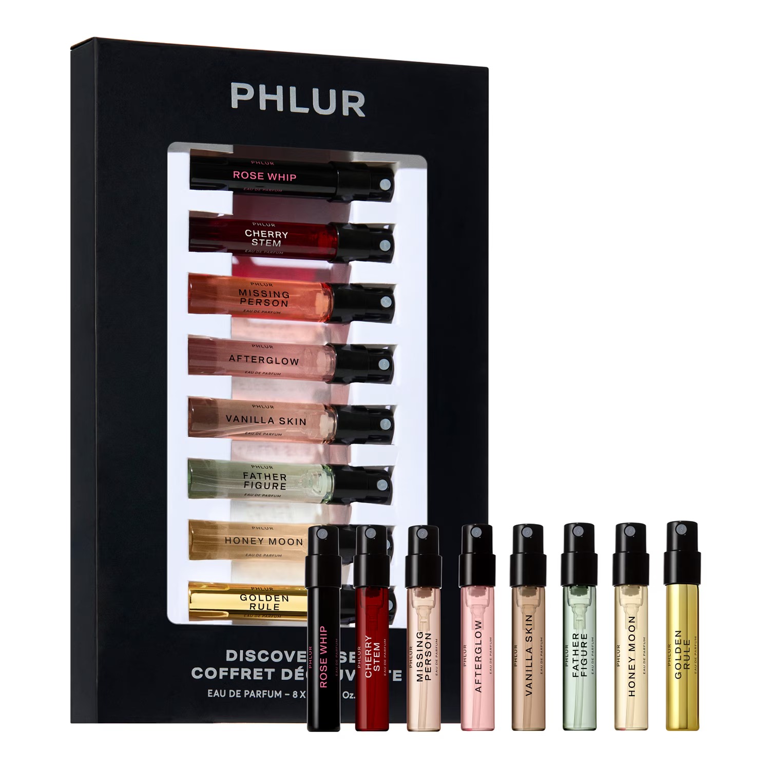 Набор миниатюр парфюмерной воды Phlur Discovery Bestseller, 8 х 2 мл