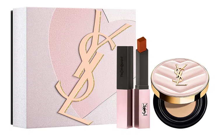Набор для макияжа губ SAINT LAURENT, Gold Bar 1936+Pink Cushion B10, Pink Cushion B10 — фото 4