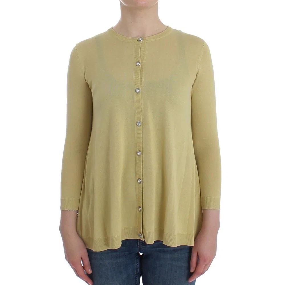 Женский кардиган из шелка с кристаллами Bicolor Silk Cardigan Dolce & Gabbana, Bicolor