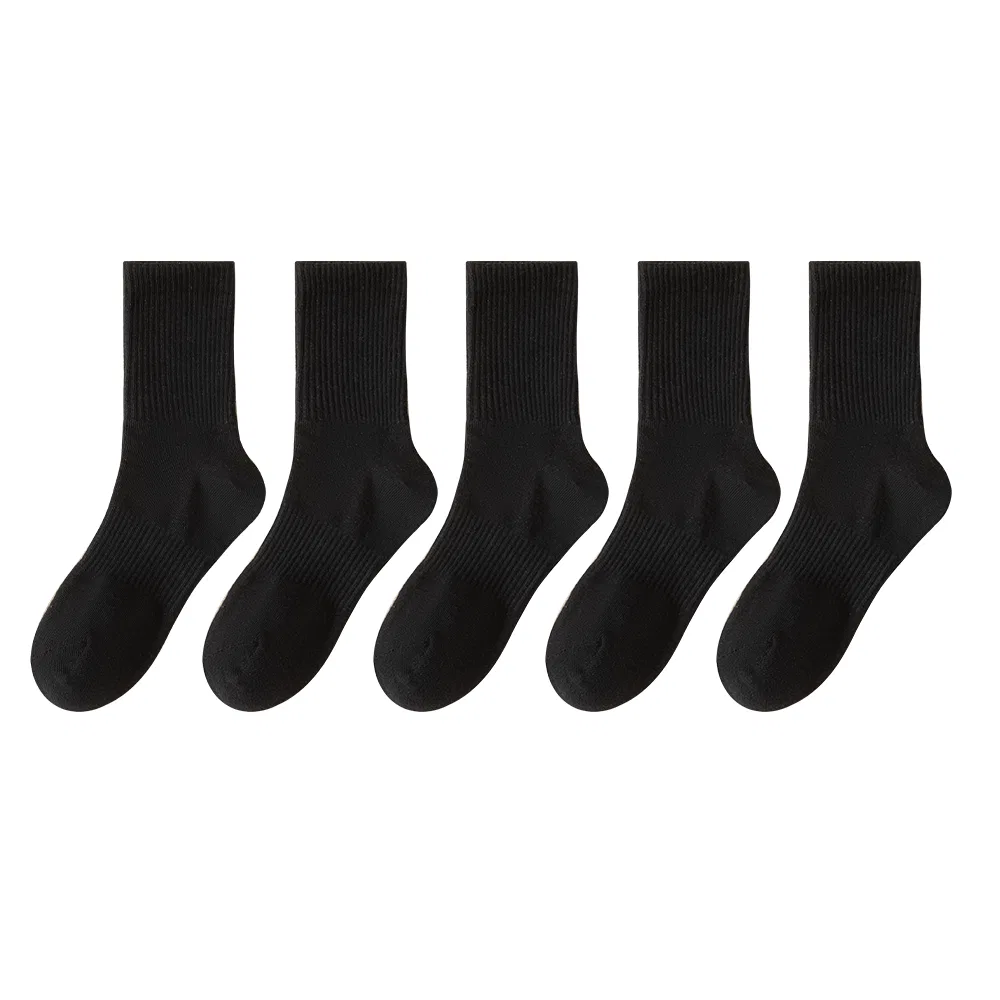 Детские носки-гольфы 5 пар MINISO, Цвет: 5 Black