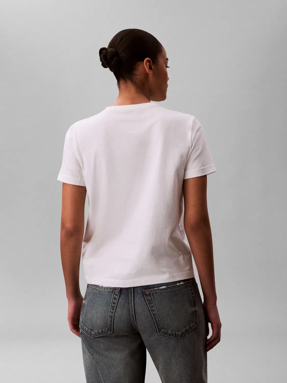 Футболка с тканым лейблом Calvin Klein, белый — фото 3