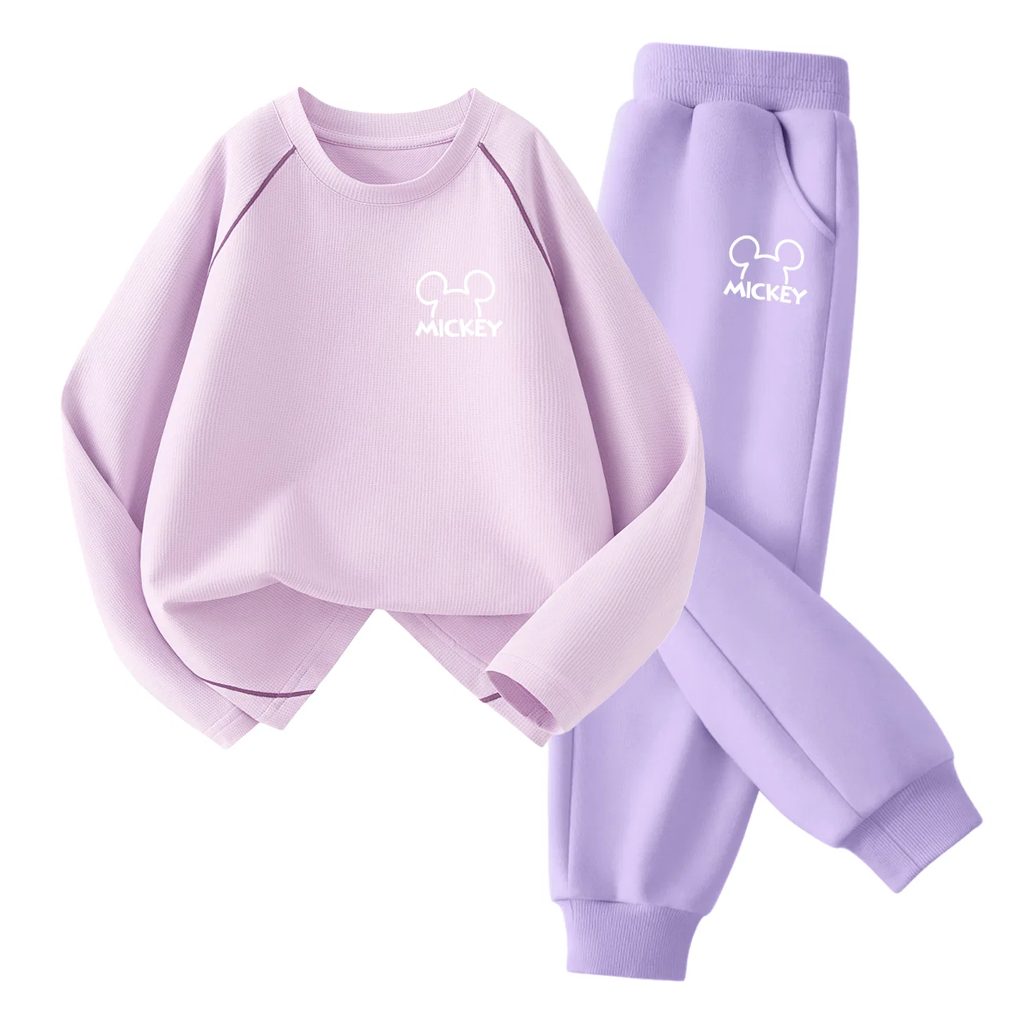 Детский спортивный комплект с круглым вырезом, Thick Board Di Line K, Disney, Thick Board Di Line K Pink Purple+Di Line K Taro Purple