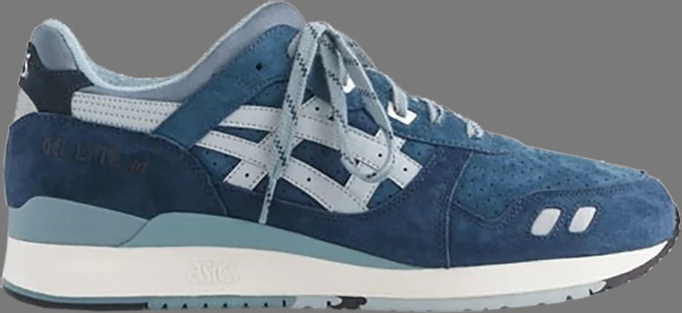 Кроссовки j crew x gel lyte 3 'blue ribbon' Asics, синий - фото