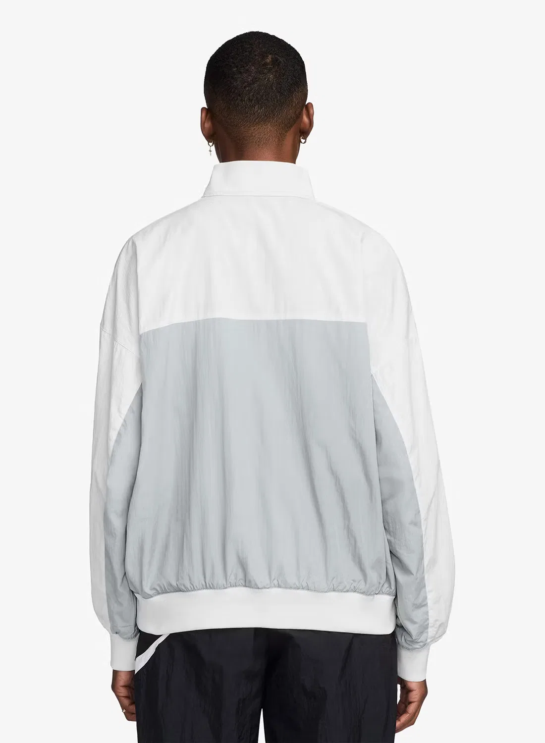 Бомбер Nsw street varsity jacket Nike, серый — фото 2