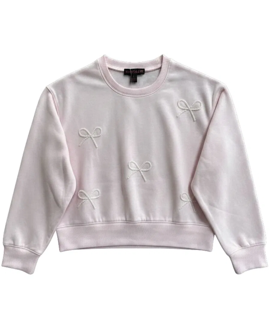 Свитшот с жемчужным бантом With Jules, Light Pastel Pink