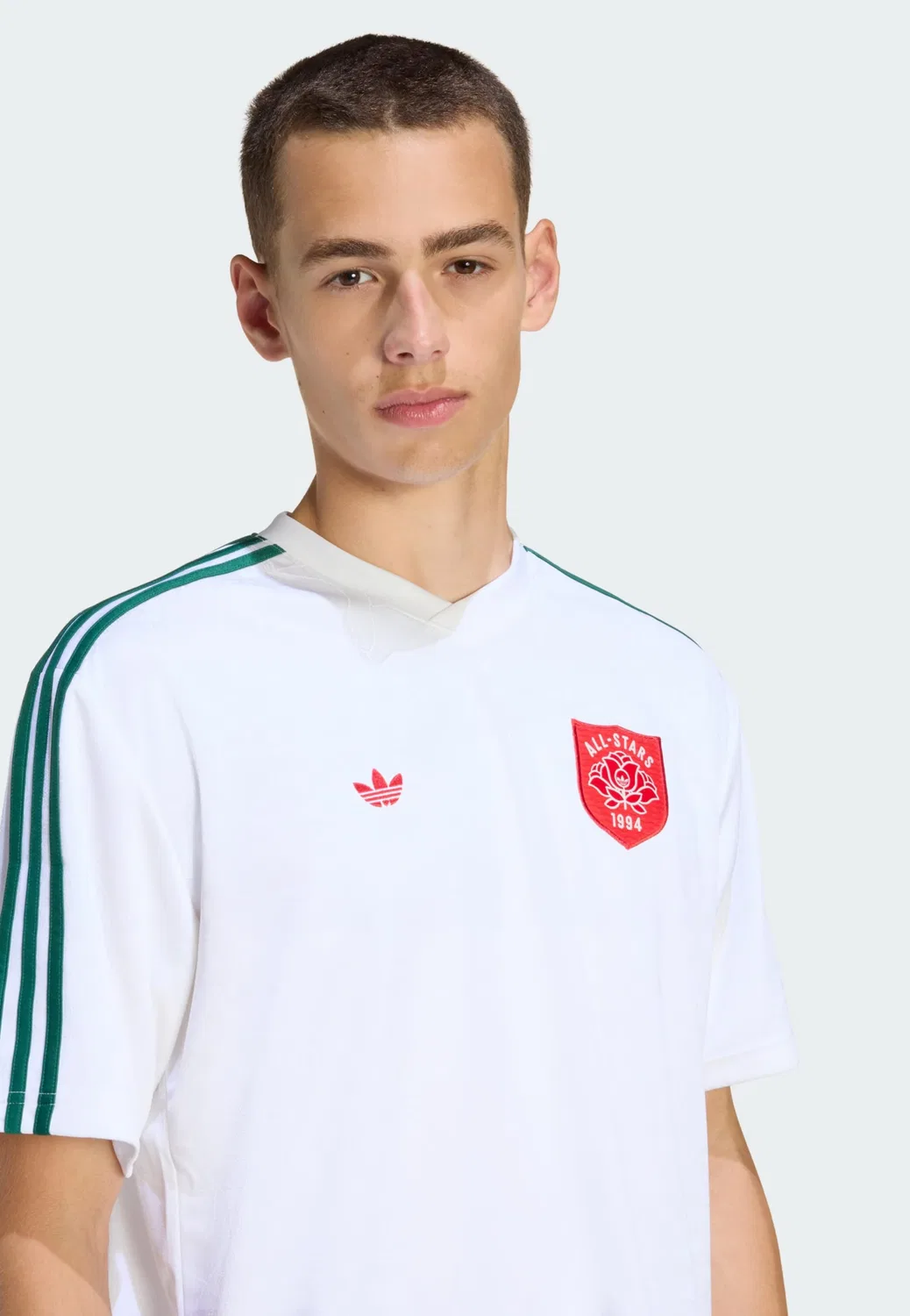 Футболка Adidas Originals Розы белого цвета — фото 4