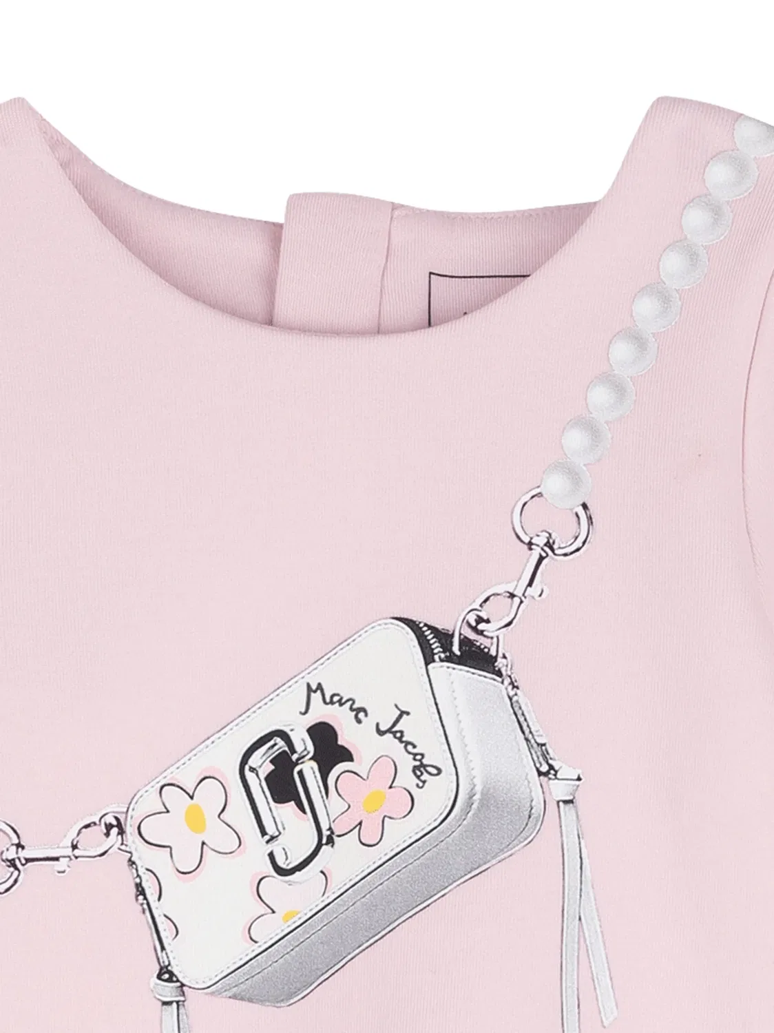 Хлопковое платье с цветочным принтом, розовое Marc Jacobs, розовый — фото 2