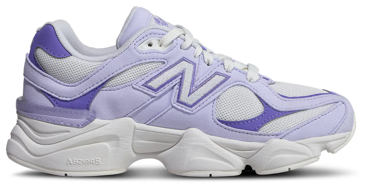 Кроссовки для девочек 9060 New Balance, цвет Sea Salt/Violet Crush