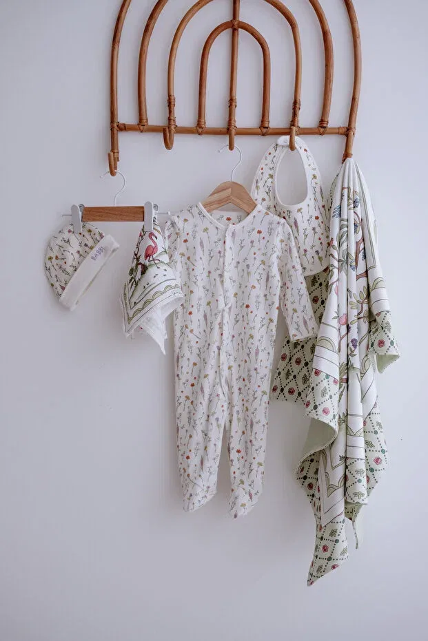Детский комплект одежды для новорожденных хлопковый Atelier Babbi, White — фото 3