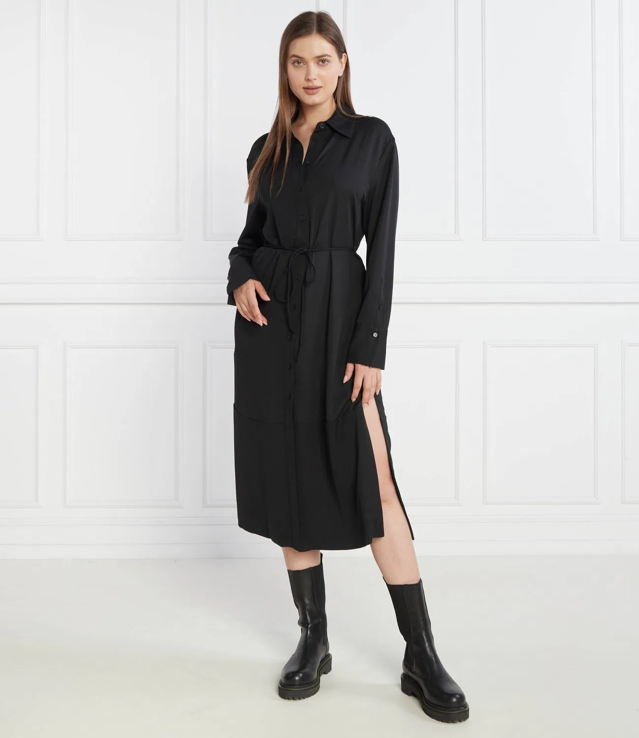 Платье свободного кроя Calvin Klein, черный — фото 3