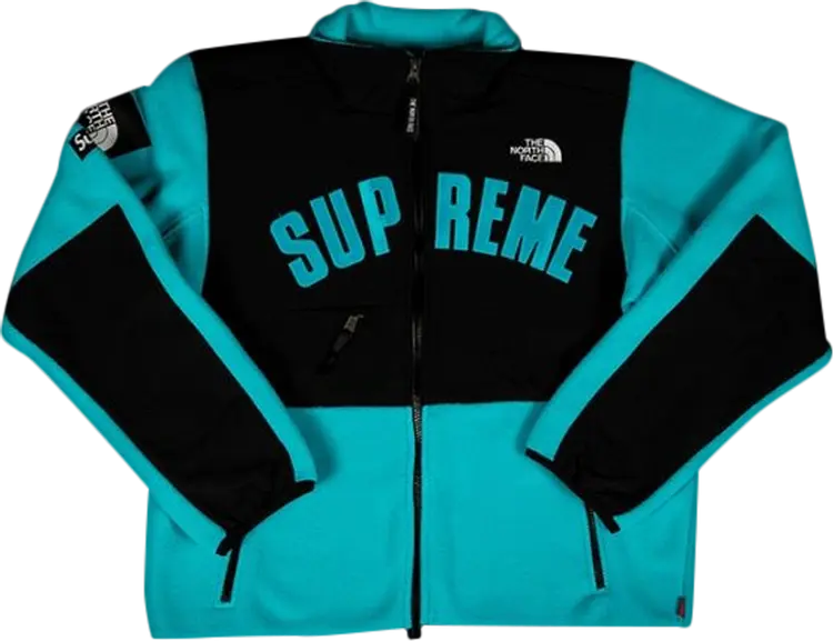 Куртка Supreme x The North Face Arc Logo Denali Fleece Jacket 'Teal', бирюзовый — фото 2