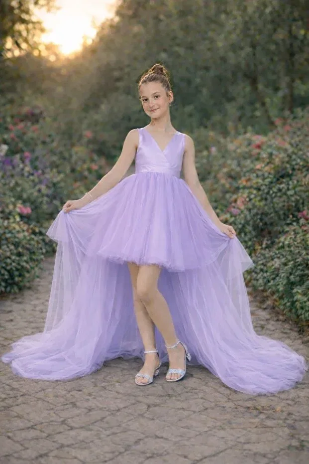 Детское платье для девочек без рукавов Nsmkidslife, Lilac