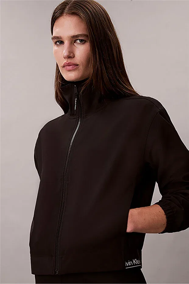 Женское пальто с длинным рукавом Calvin Klein, Черное — фото 2