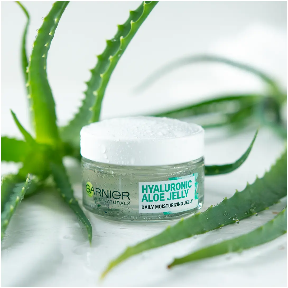 

Garnier Hyaluronic Aloe Jelly легкий увлажняющий гель для лица для нормальной и комбинированной кожи, 50 мл