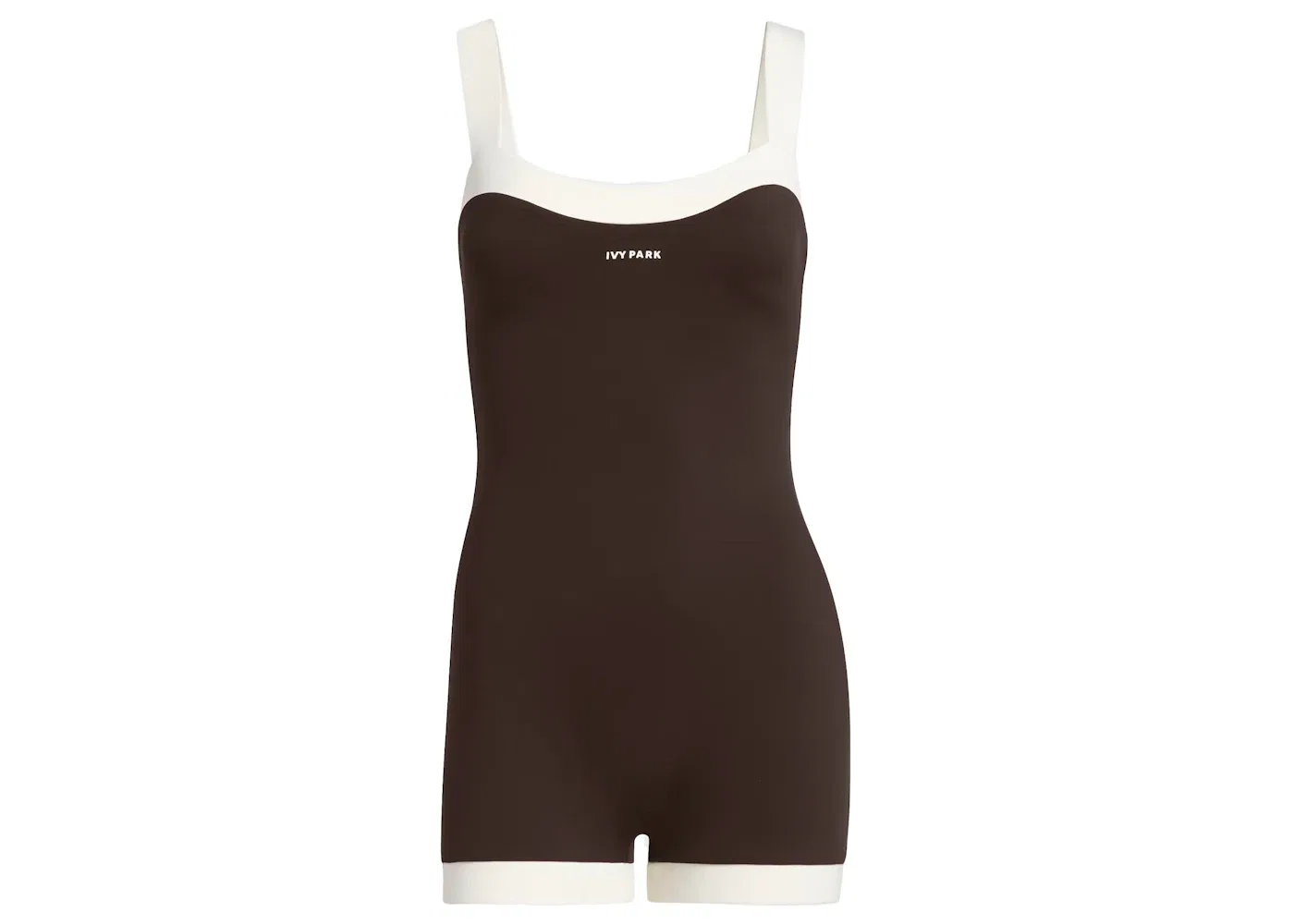 Женский купальный комбинезон Unitard Adidas, Dark Brown/Cream White