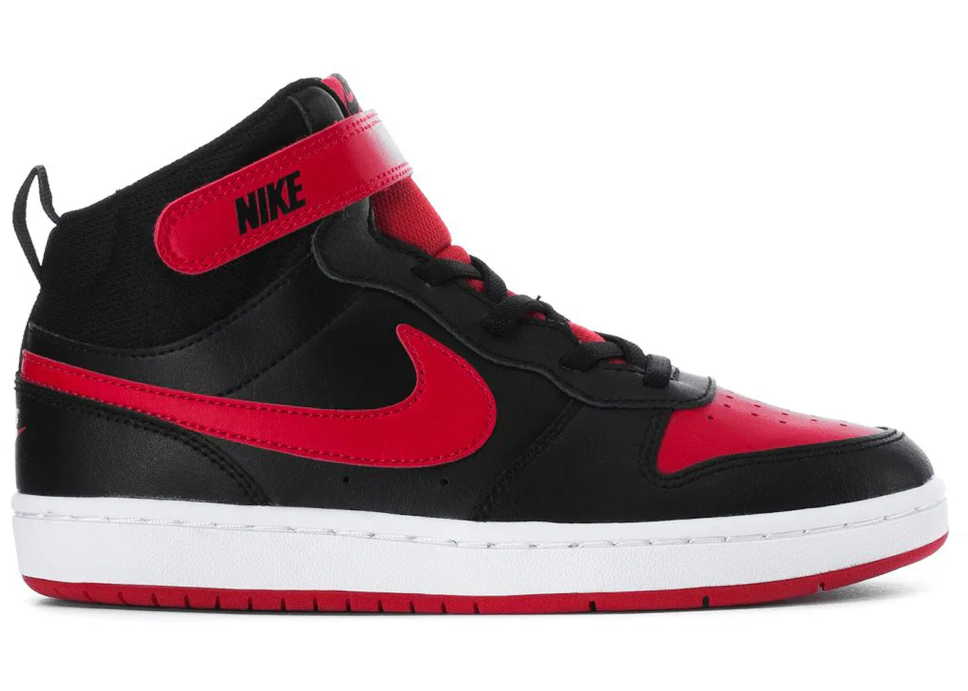 Детские кроссовки Lifestyle Nike Court Borough Mid 2 Nike, Black/University Red/Black