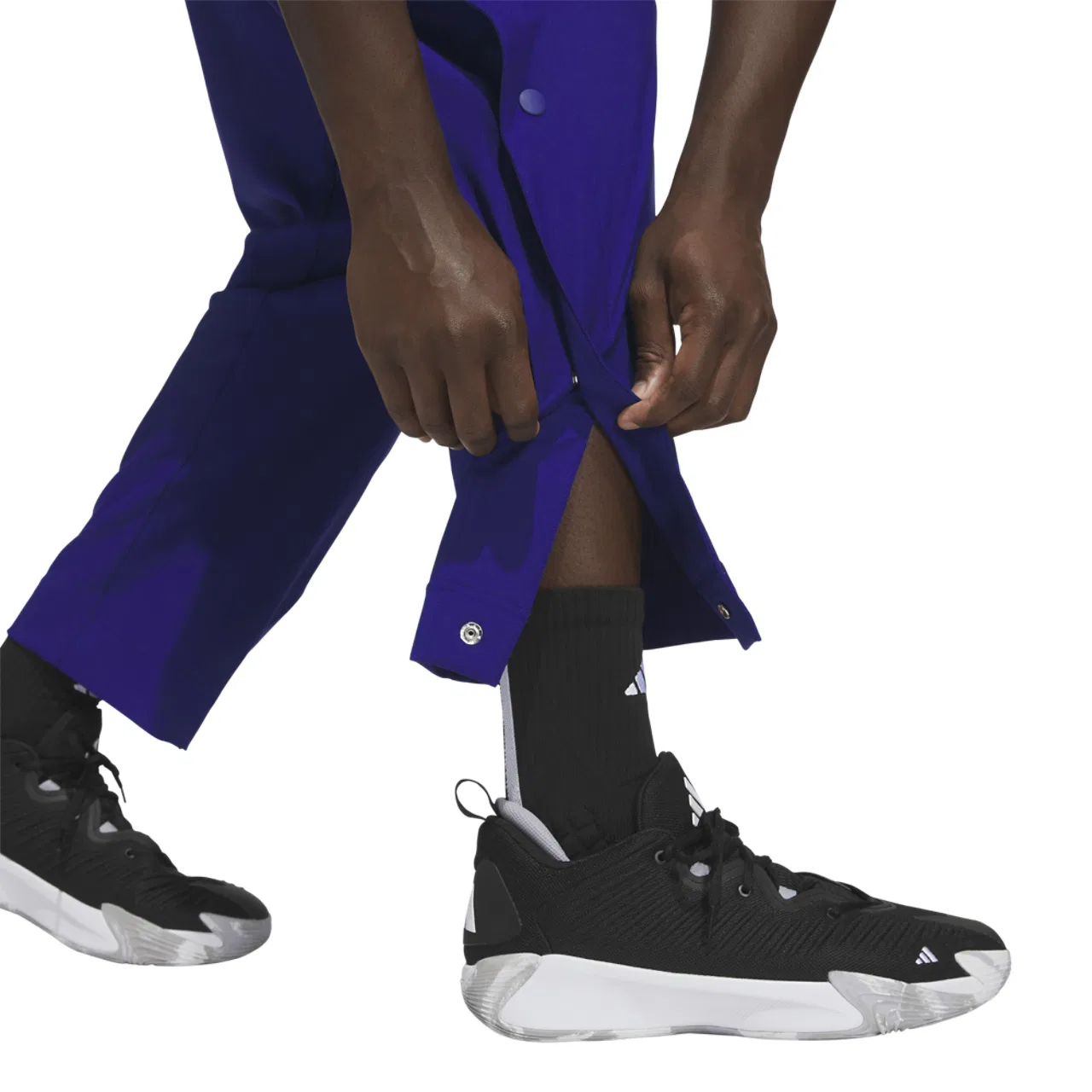 Мужские баскетбольные брюки CrazyLite Adidas, цвет Mystery Ink/Black/Solar Turbo — фото 3
