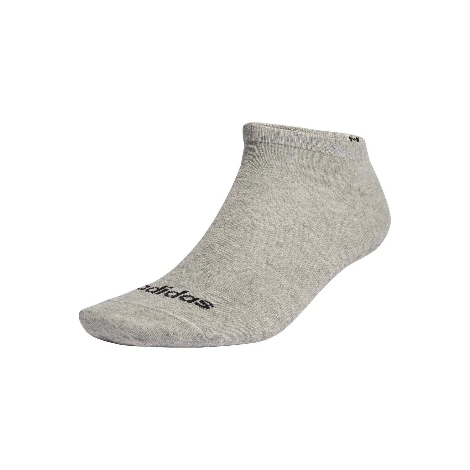 Мужские низкие носки-сникерсы тонкие Linear Low-Cut Adidas Originals, Black/Gray/White — фото 3
