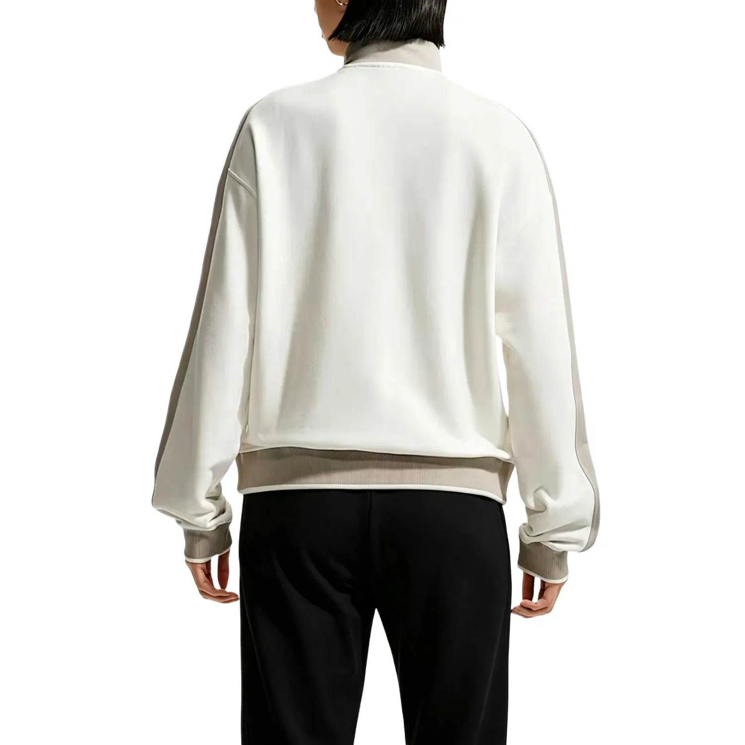 Женская куртка Studio Fleece Lightweight French Terry Track Jacket 'Sail Cream II' Nike, Sail/Cream Ii — фото 2