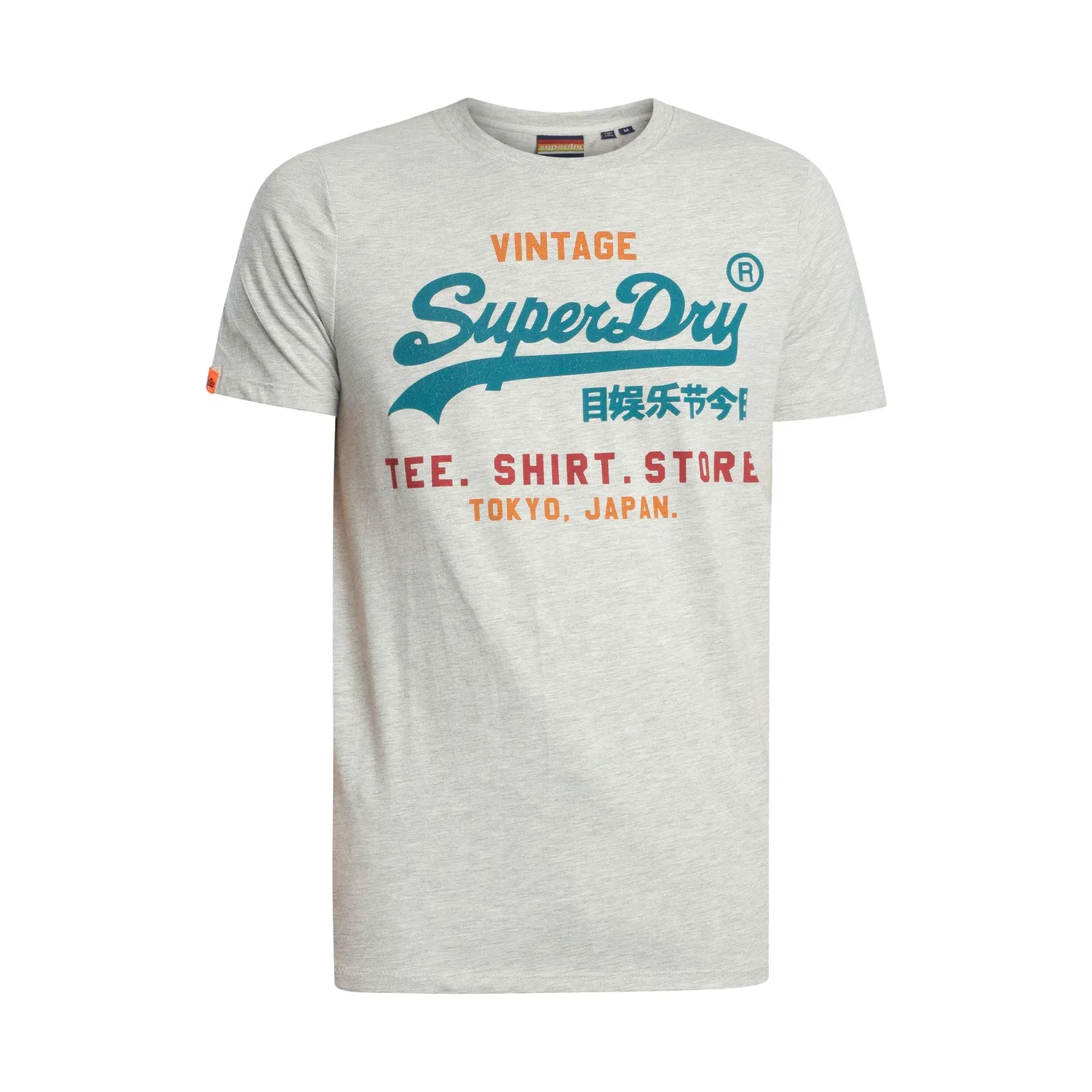 Мужская футболка с принтом Vl Cali Superdry, Grau