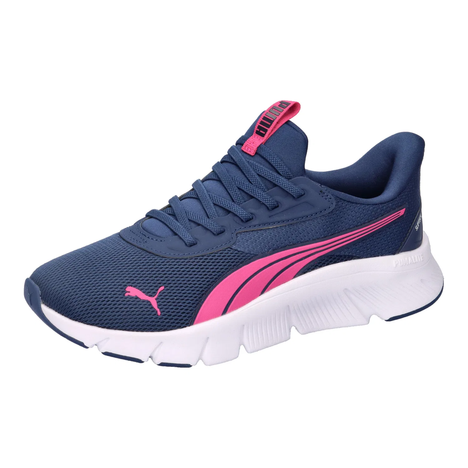 Детские кроссовки с технологией SLIPTECH Puma Flexfocus Lite SLIPTECH Jr, Konigsblau Rosa Mediterranes Blau