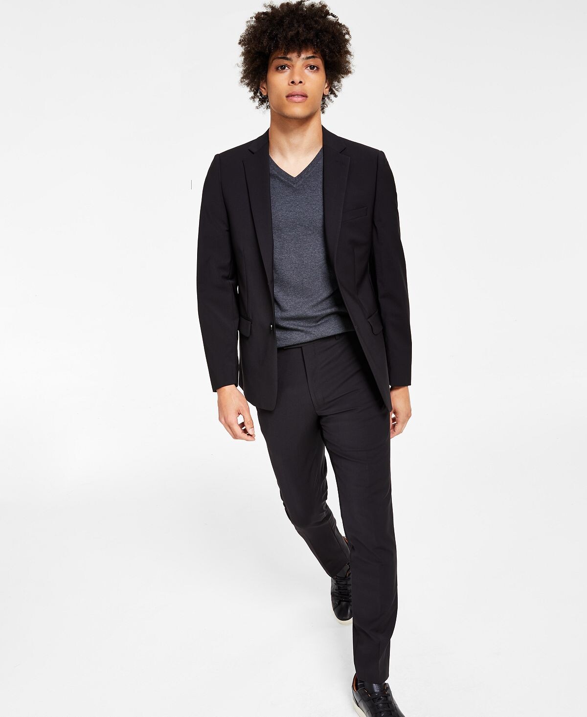 

Мужской костюм skinny-fit extra slim infinite stretch, разделяет Calvin Klein, черный