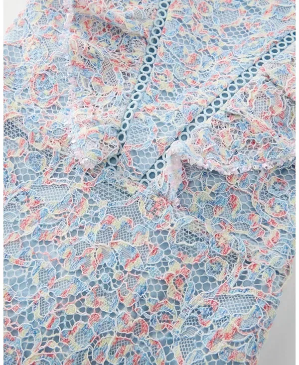 Детское платье для девочек с вышивкой Ryleigh Embroidered Mini Dress Marlo Kids, мультиколор — фото 3