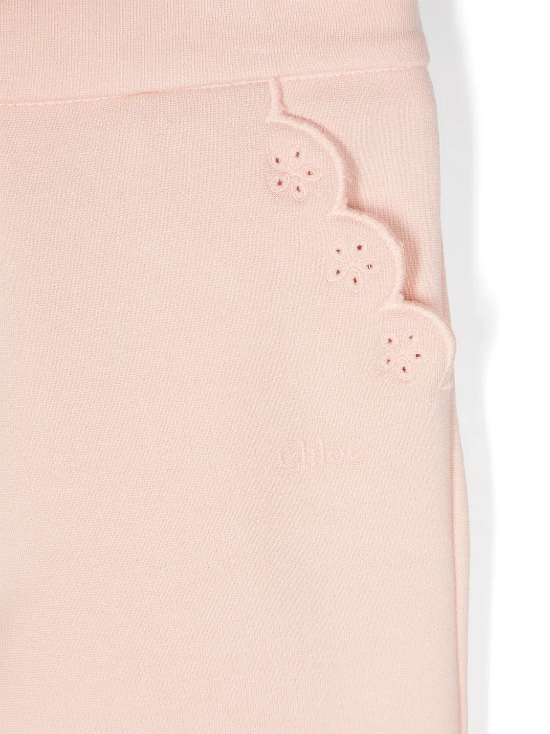 Штаны с вышивкой Chloé, розовый — фото 2