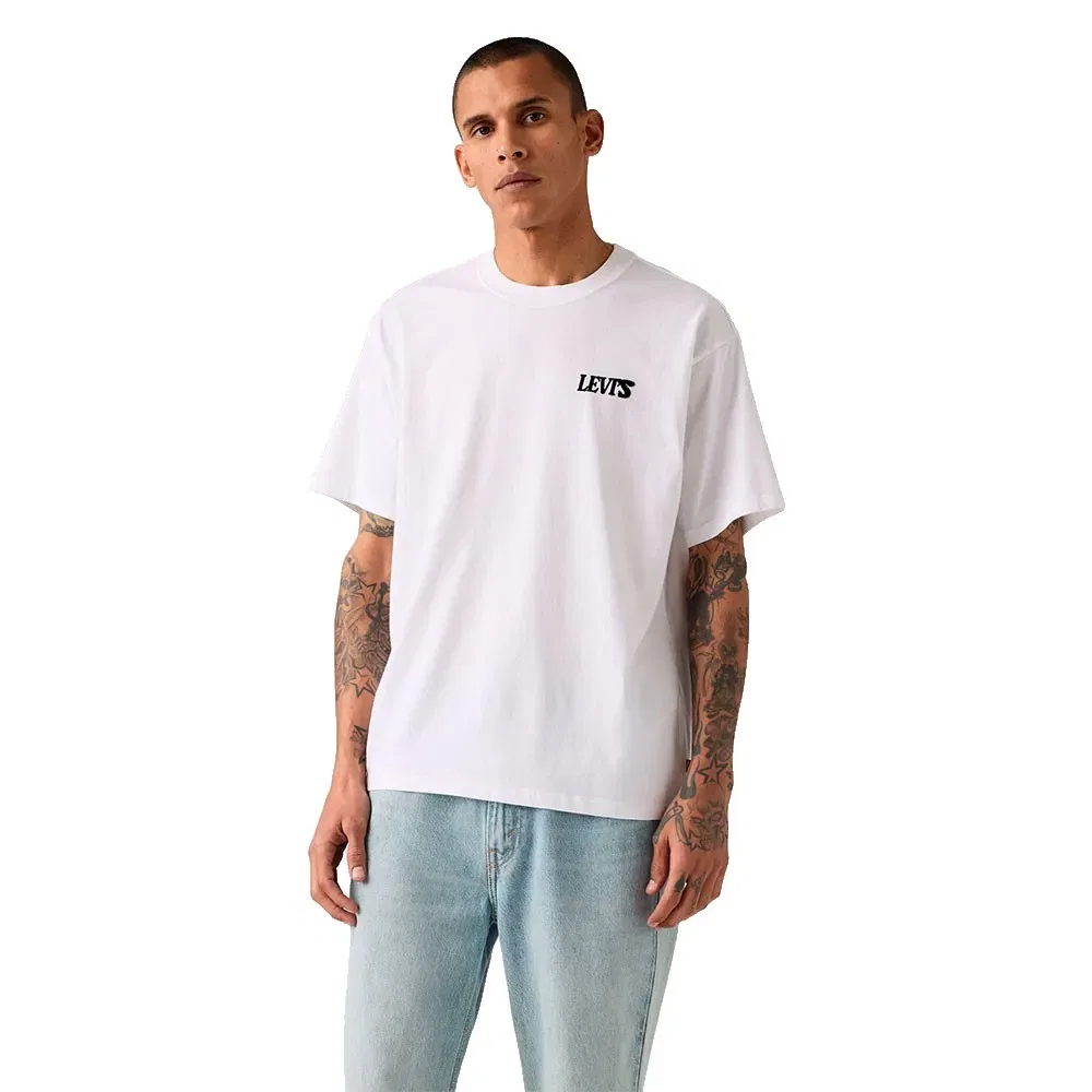Мужская футболка с принтом 87373 Levi's, White