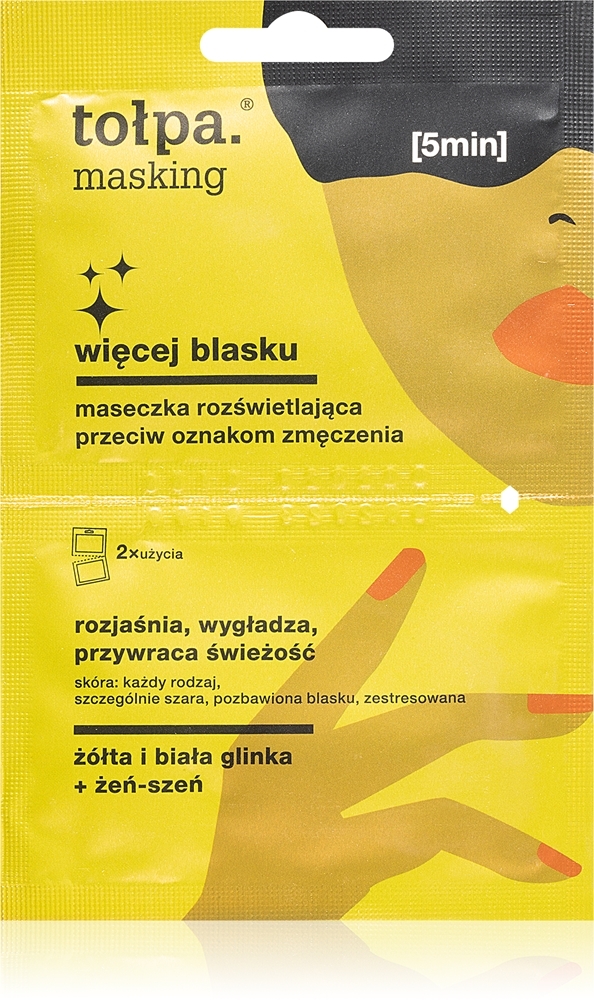 

Маскирующая осветляющая маска для лица Tołpa, 2× 5 мл