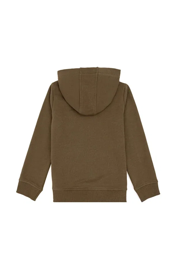 Детское худи для мальчиков с капюшоном U.S. Polo Assn., Khaki — фото 2